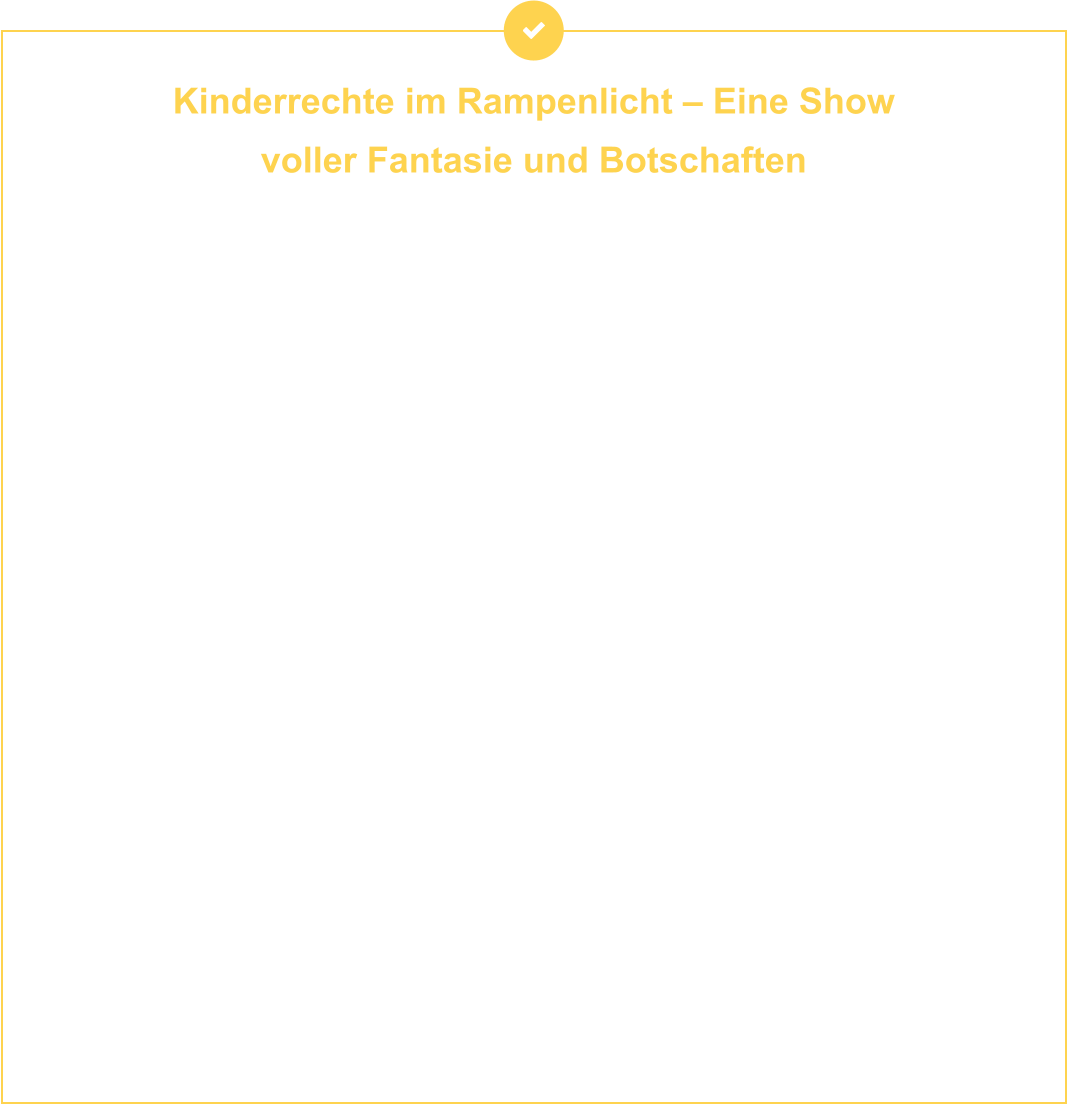 Kinderrechte im Rampenlicht – Eine Show  voller Fantasie und Botschaften  In der Sporthalle der Grundschule Gefell im Saale-Orla-Kreis in Thüringen ging es zwei Tag lang höchst lebendig, originell und bedeutsam zu: Unter der Überschrift »Barfuß über Wiesen – Projekttage« setzen Grundschulkinder gemeinsam mit den Profikünstlern der »KINDERLIEDBÜHNE« Mecklenburg-Vorpommern aus Greifswald ein klares Zeichen für die Rechte der Kinder. In den Wochen zuvor hatten Kinder aller Klassenstufen mit viel Herzblut und Fantasie an eigenen Programmpunkten gearbeitet. Endlich war es soweit: Ihre Beiträge wurden in einer mitreißenden Show auf die Bühne gebracht. Unterstützt von ihrer Schulsozialarbeiterin waren dabei beeindruckende Darbietungen entstanden, die zeigten, wie wichtig Themen wie Gleichheit, Bildung, Mitbestimmung und Schutz vor Gewalt für uns alle sind. Die Projekttage endeten mit einer abwechslungsreichen Mischung aus Theater, Musik und Tanz, die nicht nur unterhielt, sondern auch zum Nachdenken anregte. Denn auch hierzulande gibt es Kinder, die nicht die gleichen Chancen auf ein selbstbestimmtes Leben haben. Genau da setzt das Projekt an: Es will Aufmerksamkeit schaffen und die junge Generation selbst zu Wort kommen lassen. »Unsere Kinder sind keine bloßen Zuschauer – sie gestalten aktiv mit. Dieses Projekt zeigt, wie viel Potenzial und wie viele Ideen in ihnen stecken«, sagte Andrea Peters von der »KINDERLIEDBÜHNE« Mecklenburg-Vorpommern. Gemeinsam mit ihrem Bühnenpartner Thomas Birkigt setzen sich beide seit vielen Jahren für die Kinderrechte in Deutschland ein. Die »Barfuß über Wiesen – Projekttage« versprechen viele unvergessliche Begegnungen und Momente voller Kreativität, Begeisterung und vor allem wichtiger Botschaften. Sie zeigen: Kinder haben eine Stimme – und die war in Gefell besonders kraftvoll!